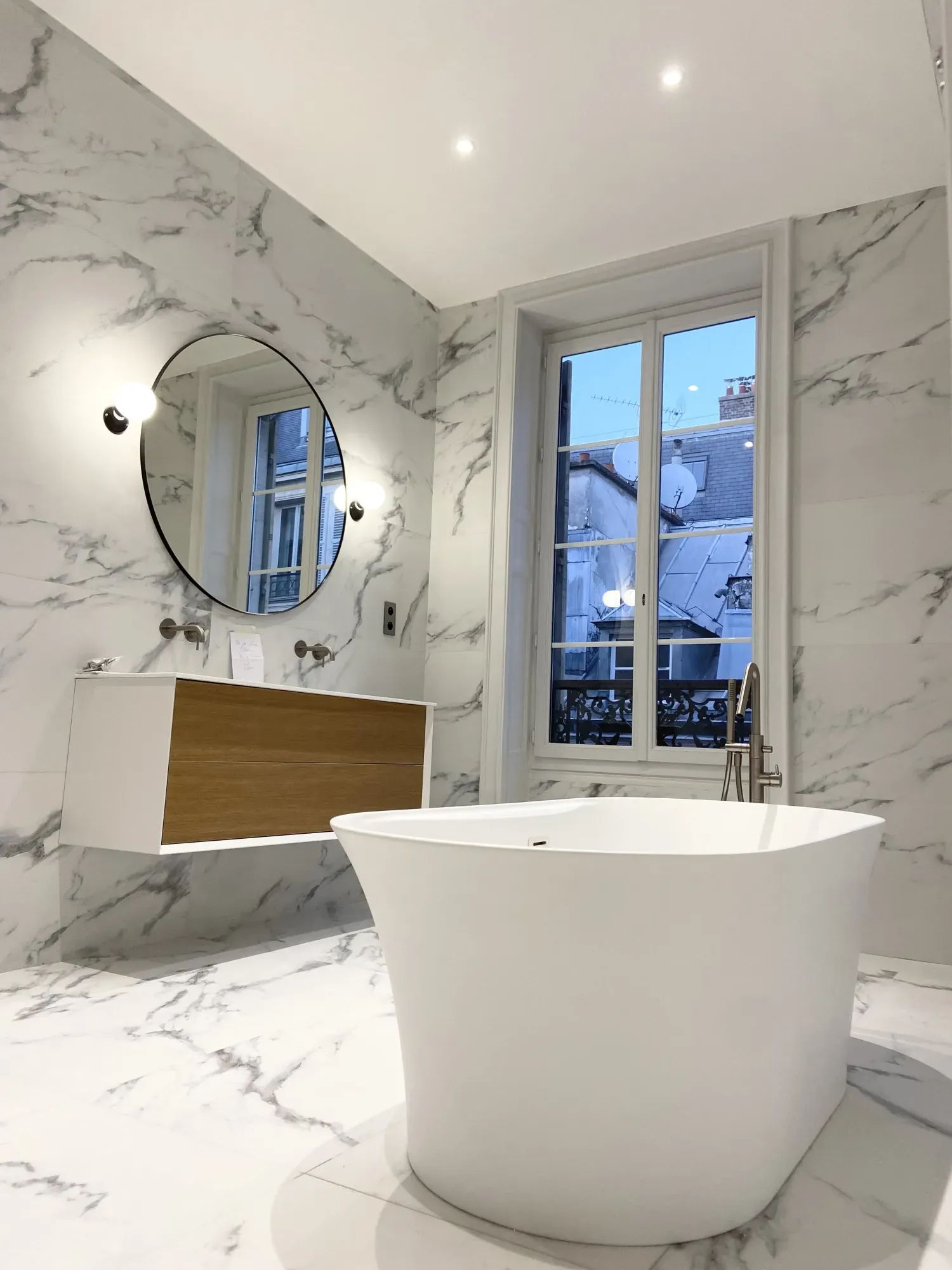 Salle de bain marbre blanc (3)
